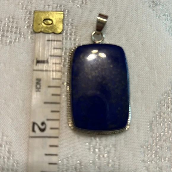 LAPIS ….NEW Sterling silver lapis pendant